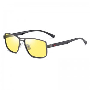 RUISEN'S Gafas de sol vintage con montura cuadrada para hombre 5925