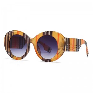 RUISEN'S trendige bunte Retro-Sonnenbrille mit rundem Rahmen 86648