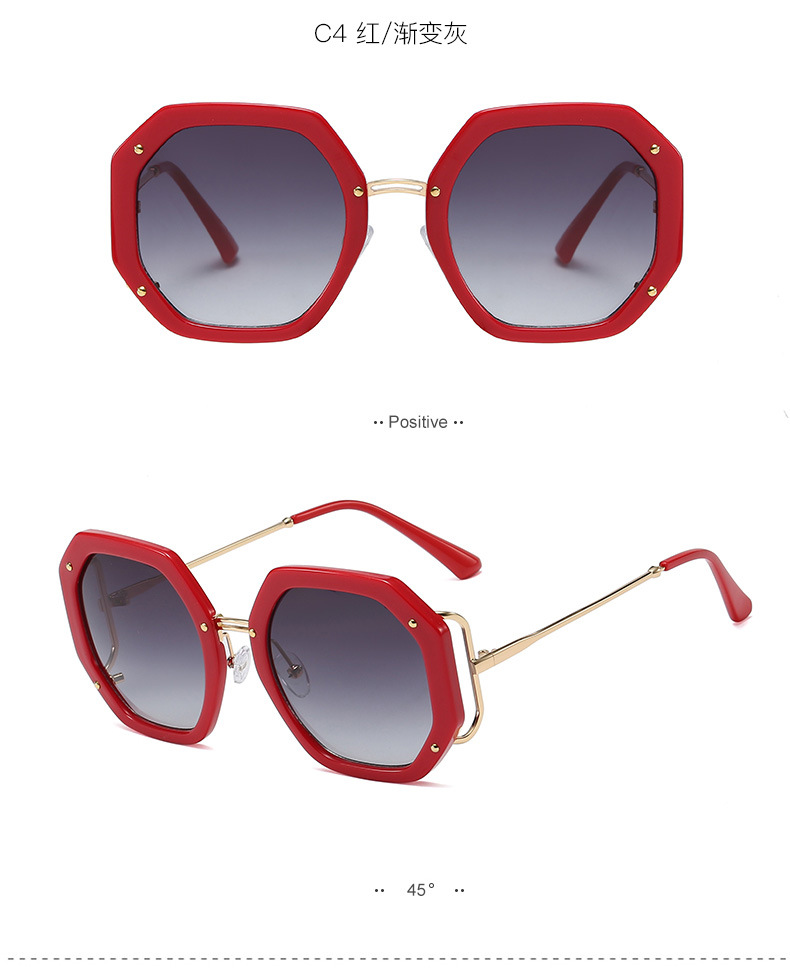 Vogue High Quality PC Frame Metal Temple Shades-6