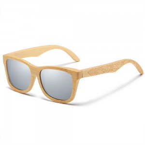 RUISEN'S Gafas de sol retro de madera para hombre y mujer 3832