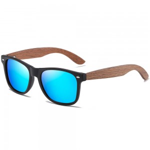 RUISEN'S Holz-PC-polarisierte Sonnenbrille für Männer und Frauen 7061