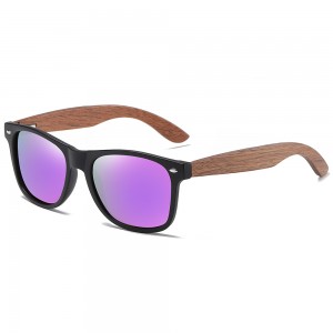 RUISEN'S Holz-PC-polarisierte Sonnenbrille für Männer und Frauen 7061