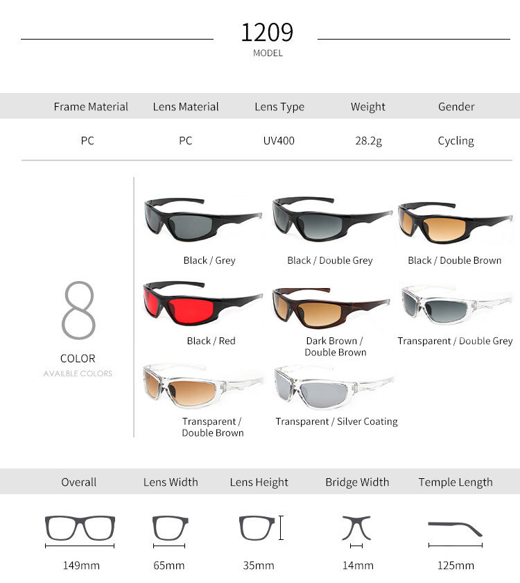 UV400 sport sunglasses