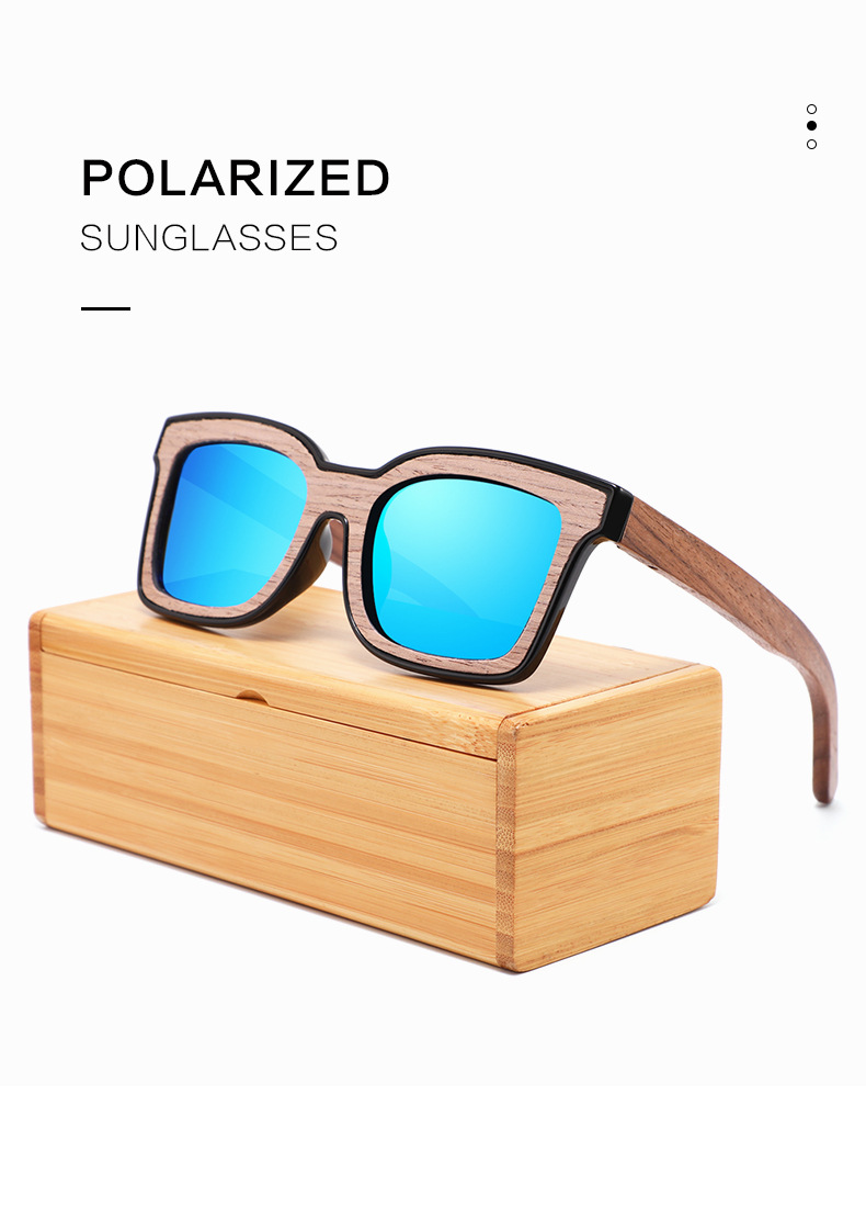 Gafas de sol de madera RUISEN'S para hombre 2115