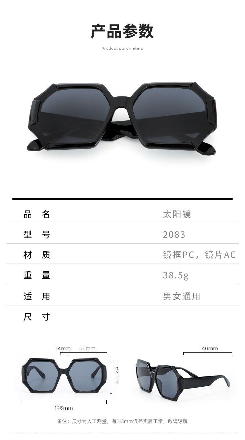 RUISEN'S Novae Retro Magnae Artus Polygonalis Sunglasses