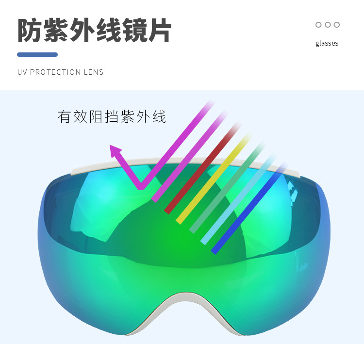 RUISEN'S Adulta Magnetica Cum High-Definition Nebula Ski Goggles (LXXVIII)LVIII