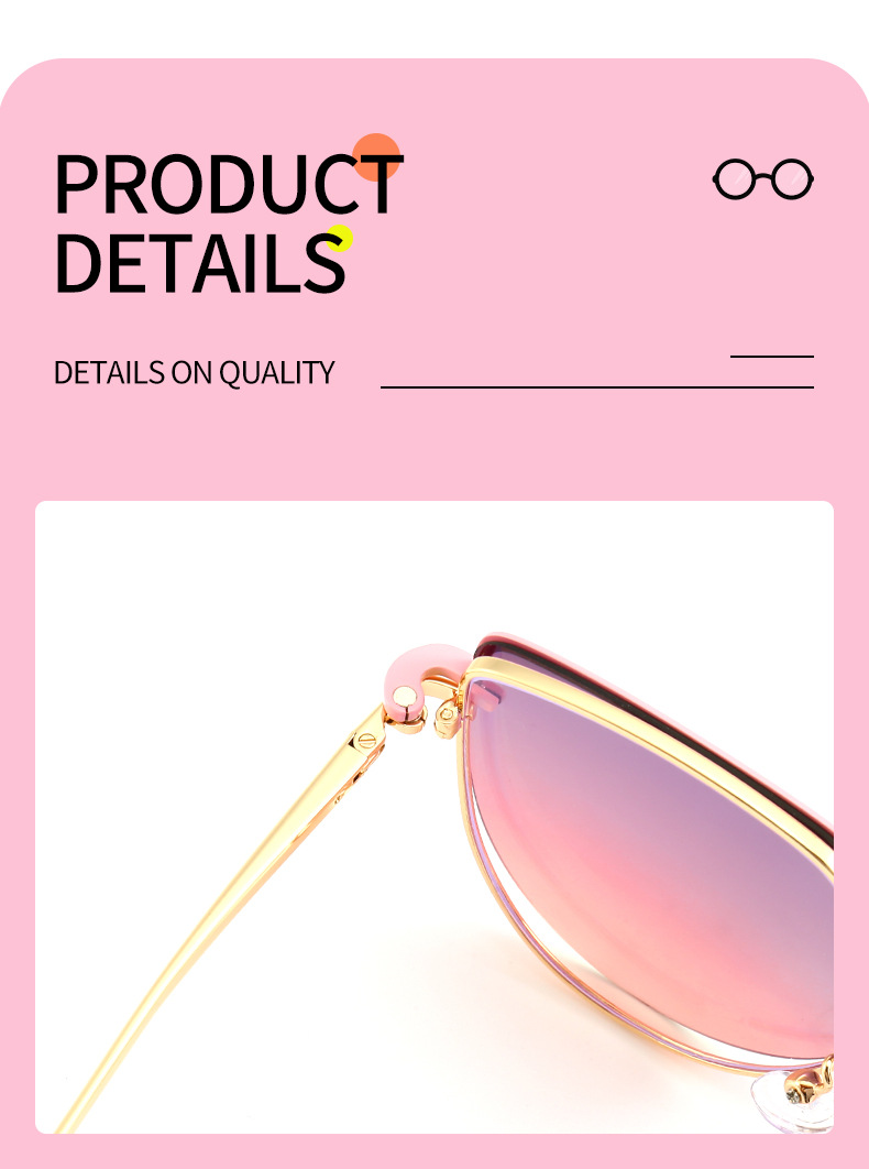 New Cat Eye Men's and Women's Clip Sunglasses