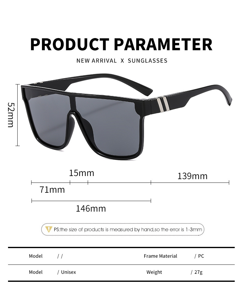 RUISEN'S Sports Herren-Outdoor-Einteiler mit echtem Film und bunter Sonnenbrille QS808