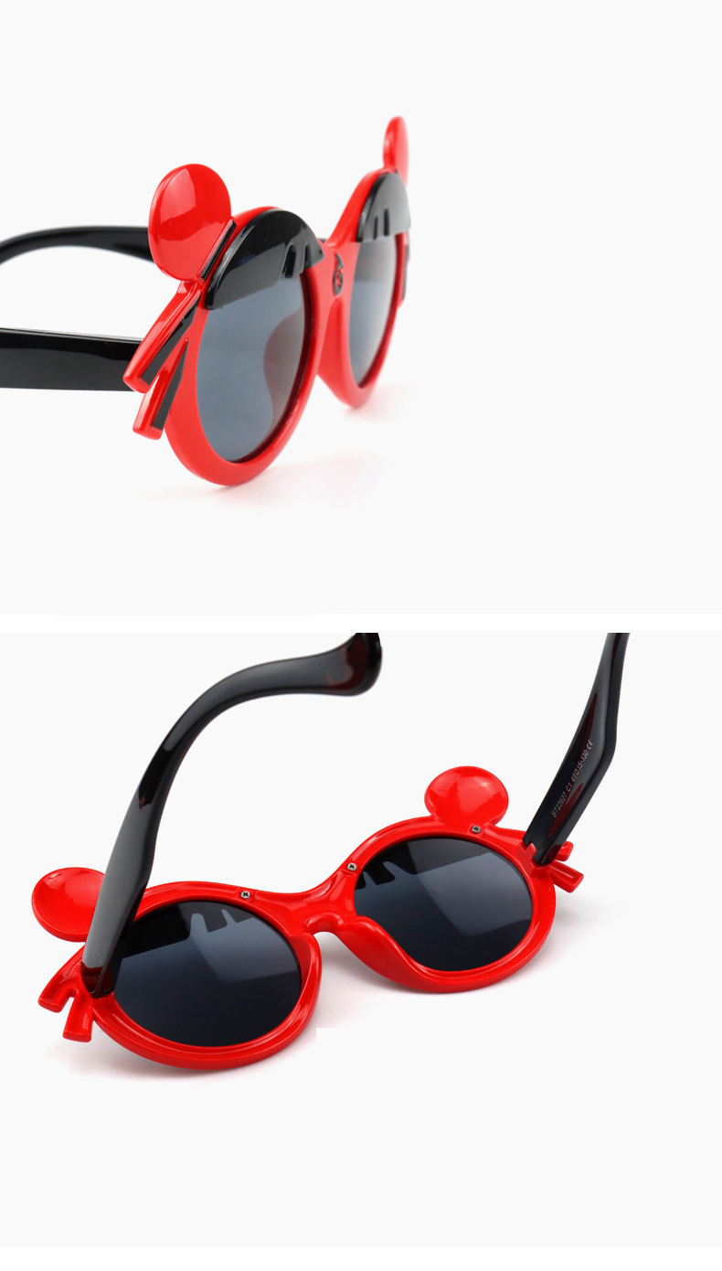 RUISEN'S Little Nezha Cartoon Sunglasses Round Frame 22027