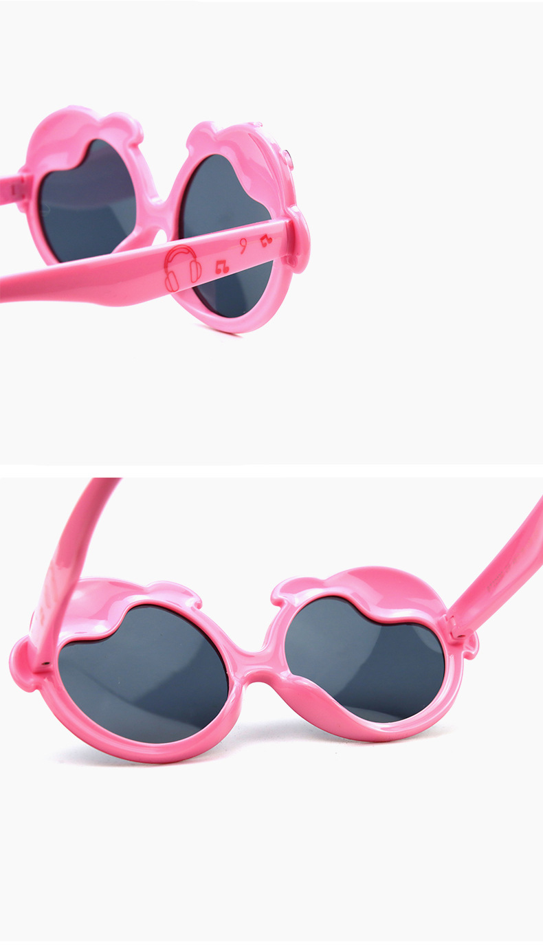 RUISEN'S UV Kids Sunglasses Cartoon Piggy Soft Silicone Cute 22030