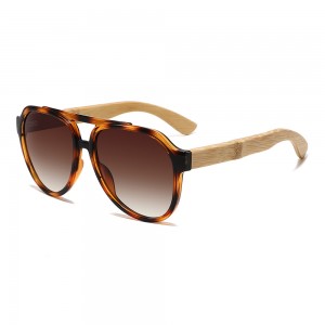 RUISEN'S New Fashion Square Frame Wooden Sunglasses RS-1071