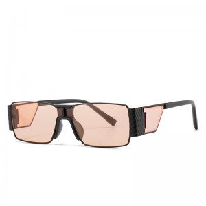 RUISEN'S Fashion Retro Square Frame UV400 משקפי שמש להגנת עיניים 2A378