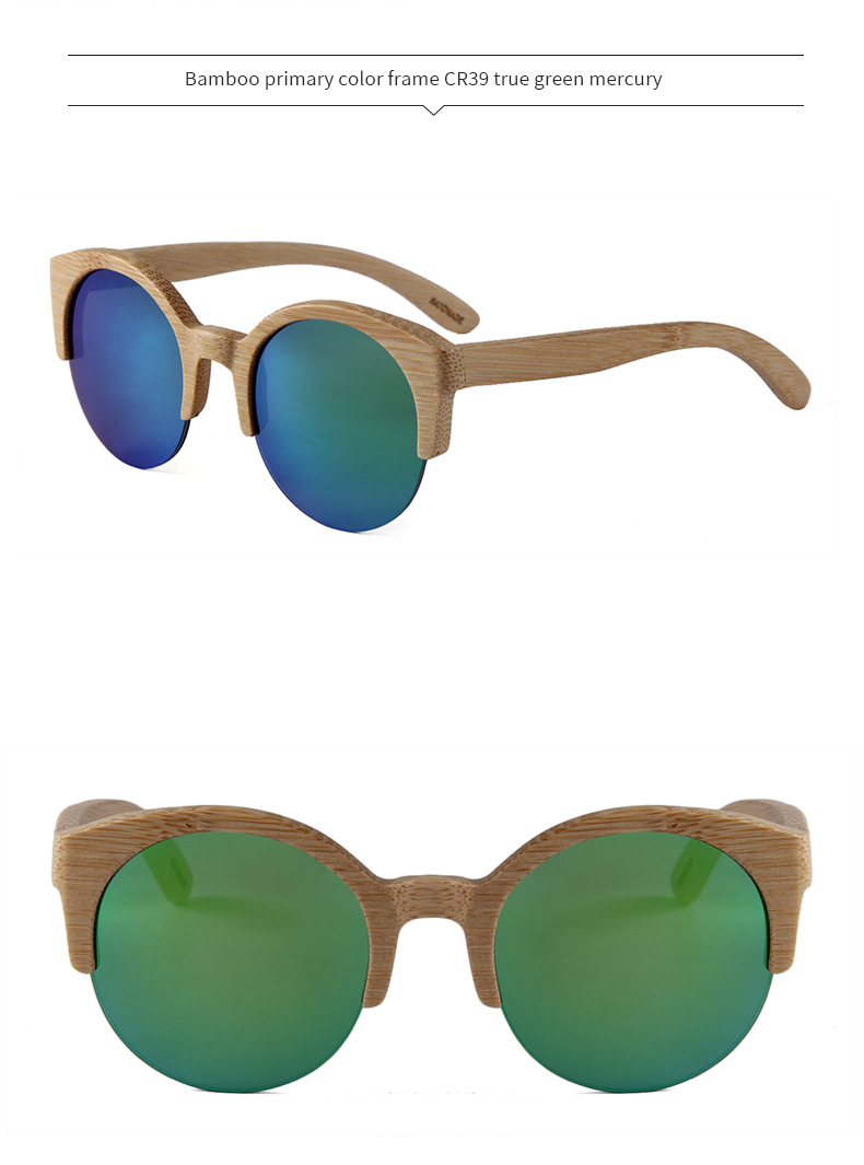 RUISEN'S Gafas de sol de madera para hombre y mujer B2012