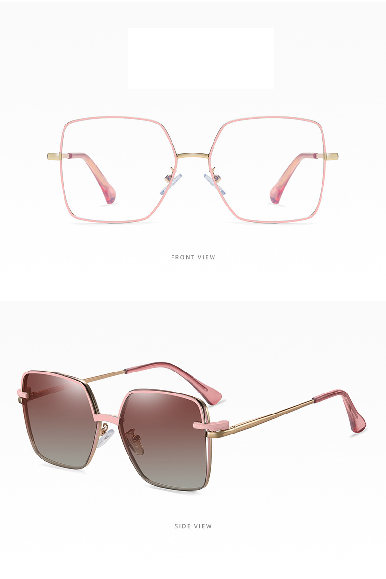 Gafas de sol polarizadas con clip para mujer.