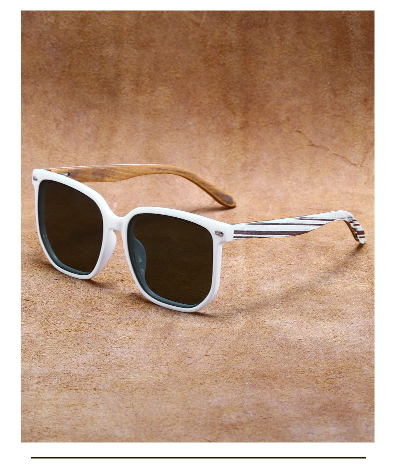 RUISEN'S Men's Retro Style Wooden Sunglasses 63729