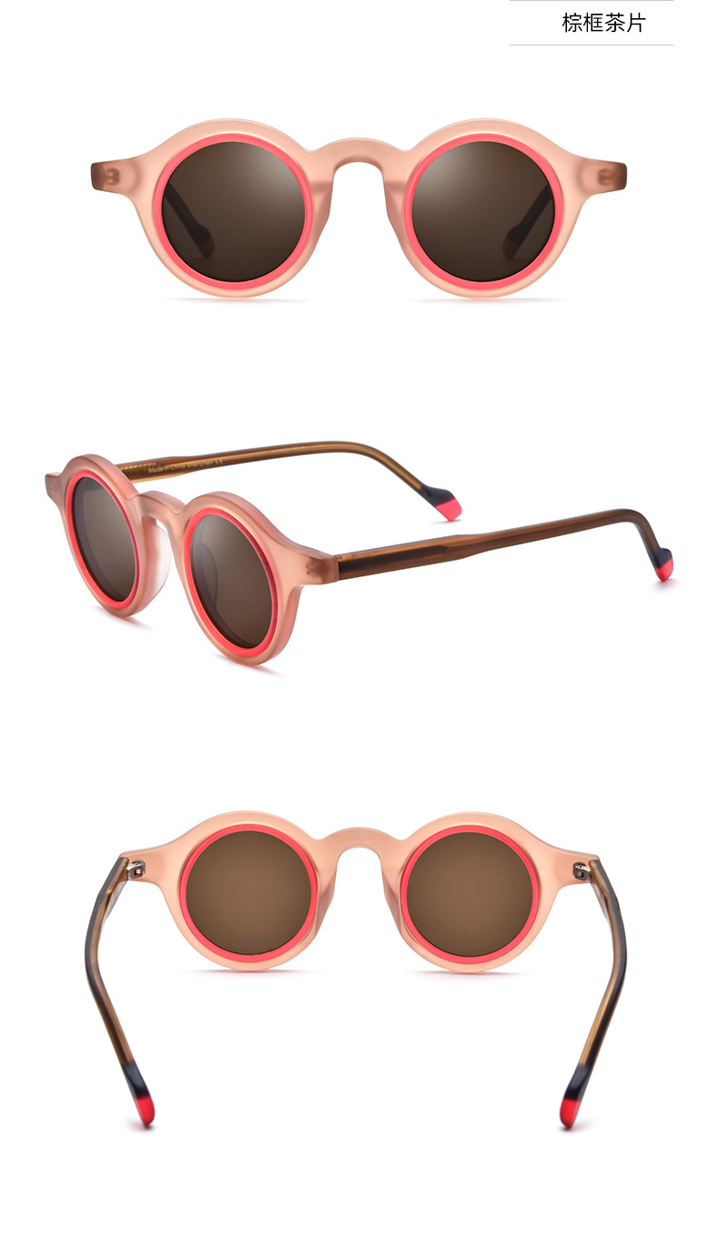 Double circle characteristic sunglasses-16