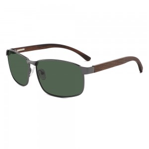 RUISEN’S New Fashion and Classic Square Frame Wooden Sunglasses RS-1815