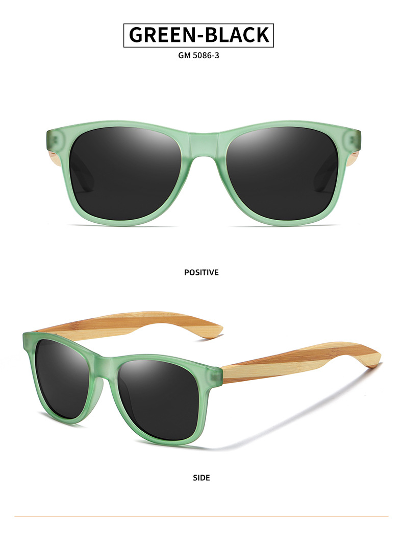 RUISEN'S Gafas de Sol de Madera para Hombre y Mujer 5086