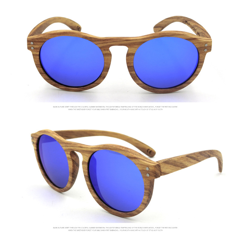 RUISEN'S Gafas de sol polarizadas TAC retro de madera para hombre y mujer 995