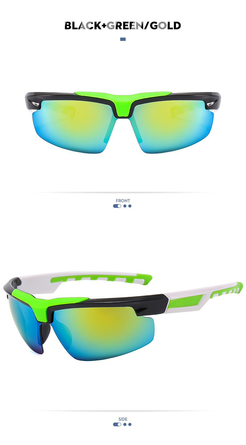 RUISEN'S Sports Personalized Half Frame Coating Sunglasses BL5811