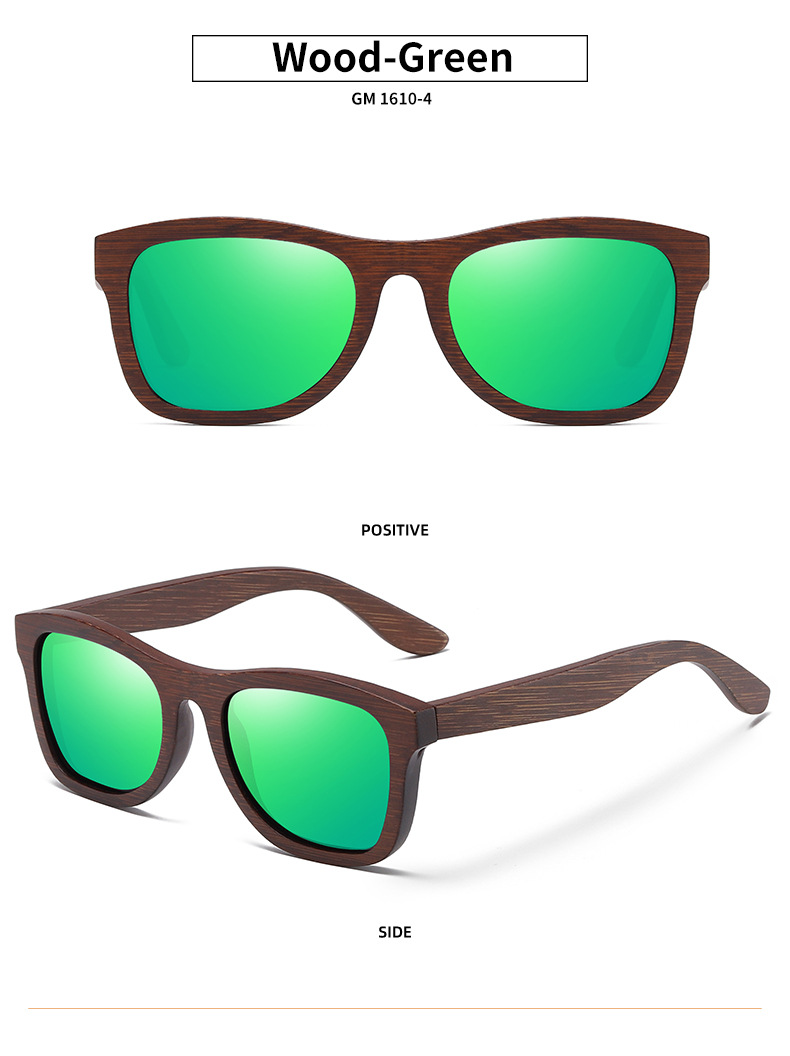 RUISEN'S Polarized Light Wooden Sunglasses For Men and Women 1610