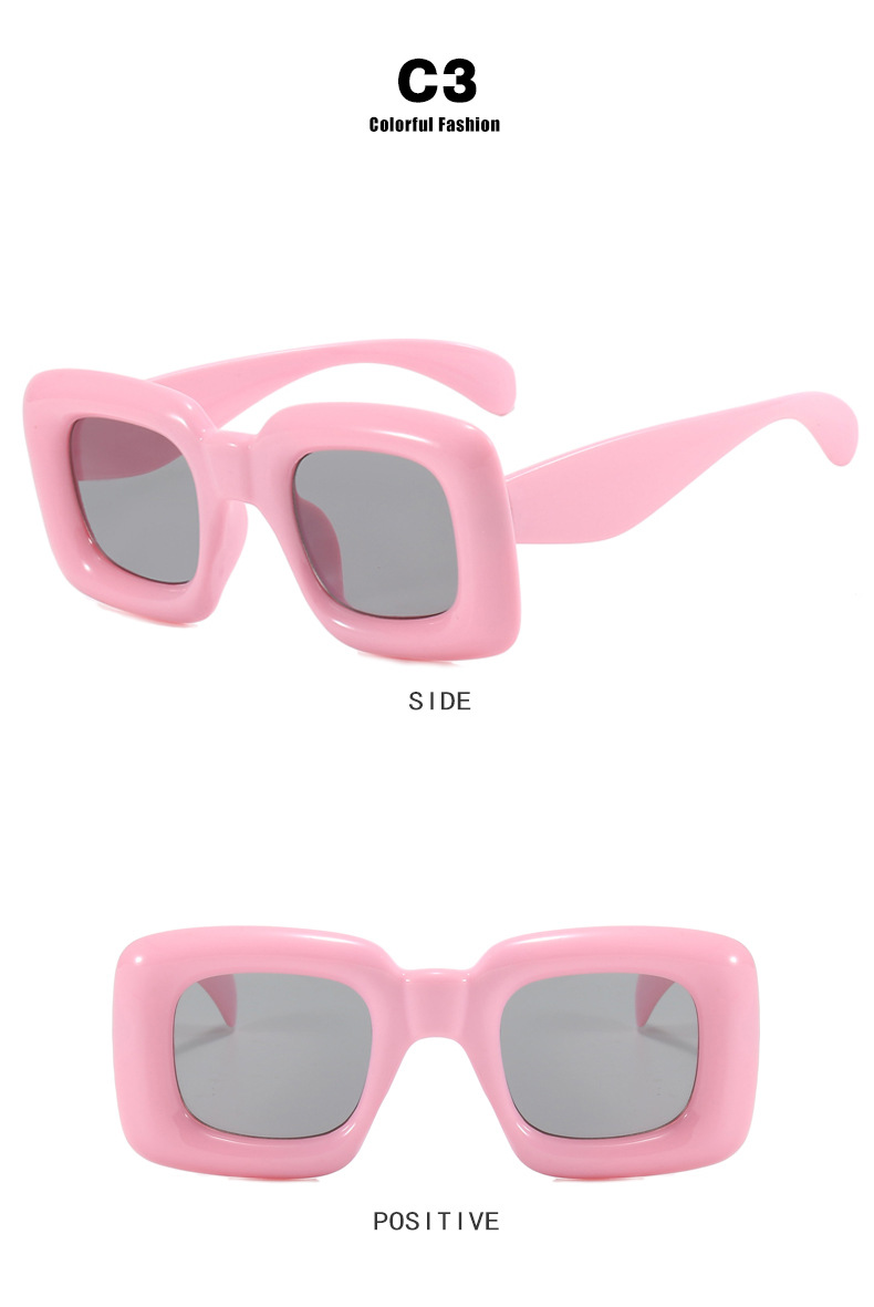 Lunettes de soleil gonflables carrées en forme de pain pour enfants RUISE'S 61055