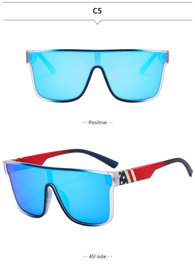 RUISEN'S Sports Herren-Outdoor-Einteiler mit echtem Film und bunter Sonnenbrille QS808