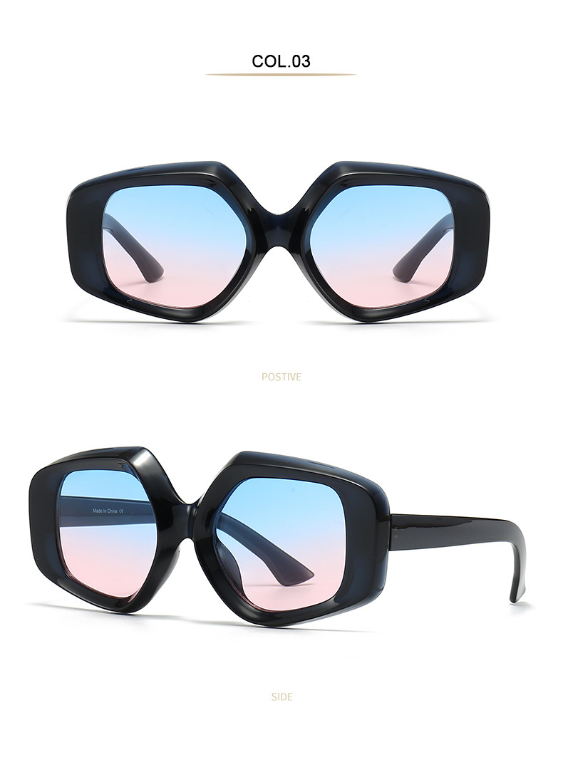 RUISEN'S Modische Retro-Sonnenbrille mit quadratischem Rahmen und UV400-Augenschutz