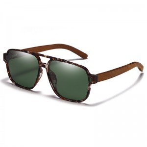 Ruisen's Men's Retro Wooden Sunglasses 63732