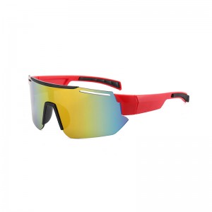 RUISEN'S Sports Bunte Sonnenbrille mit integriertem großen Rahmen, 9325