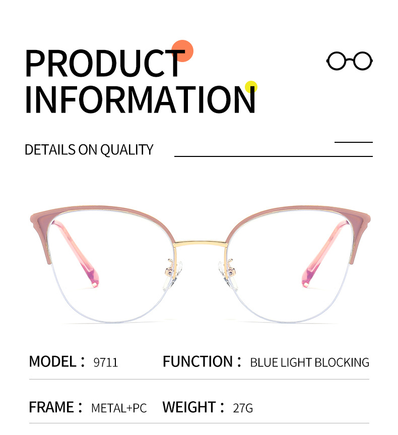 Thông tin kính mắt trang trí ngoài trời Cat Eye Vogue Optical Frame