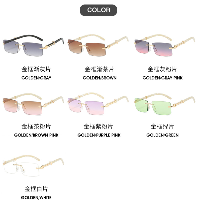 Ruisen'S Frameless Sunglasses enim Fashionable homines