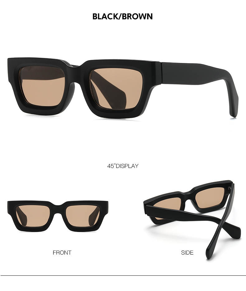 RUISEN Fashion Personality Box Gafas de sol para hombre