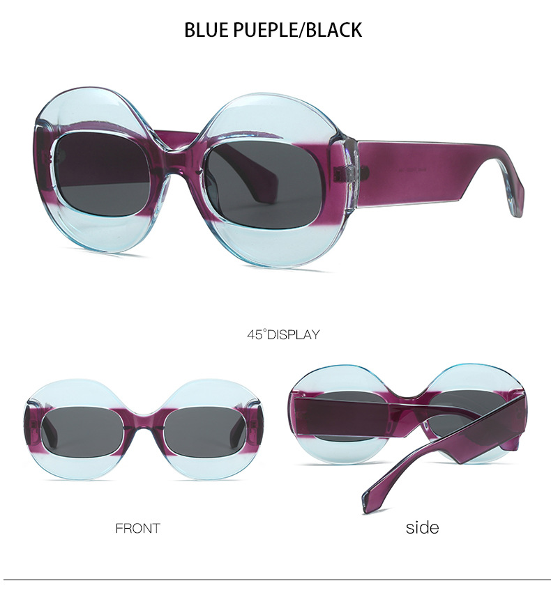 New Fashion Round Frame Men's and Women's Sunglasses