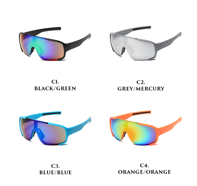 RUSEN'S Lunettes de soleil de protection contre le vent pour vélo de sport tout-terrain H3246