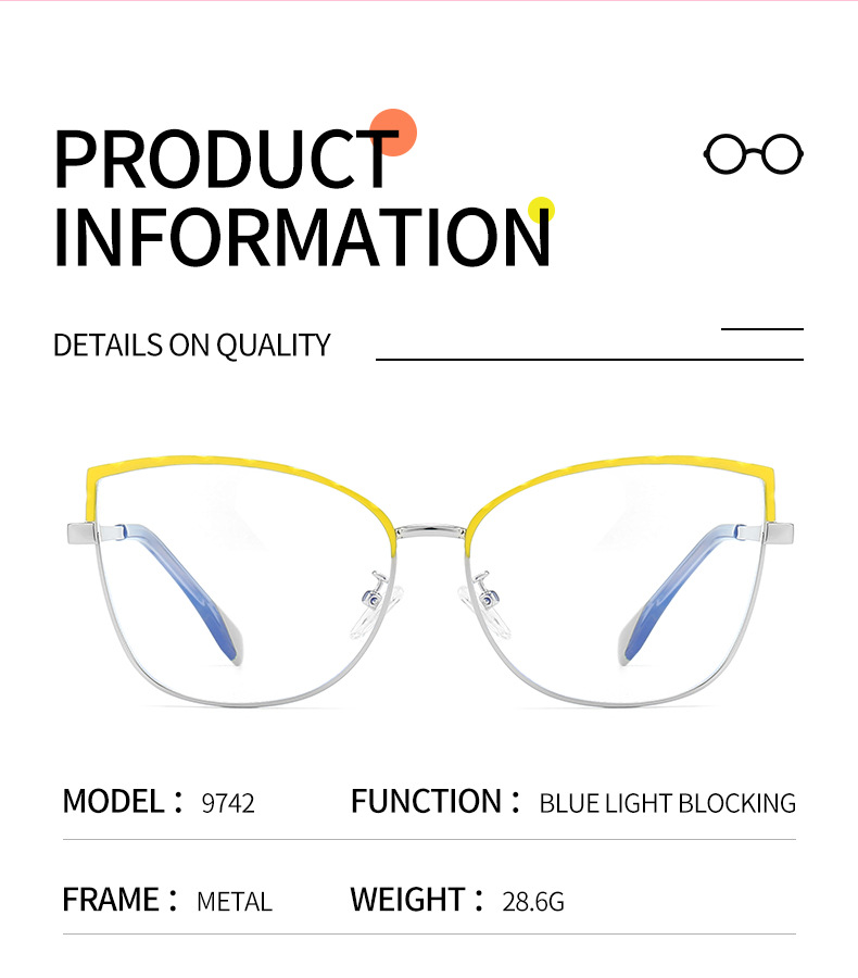 Italy hot selling Optical Frame Wholesale Women Eyewear Read Eye Glasses colors