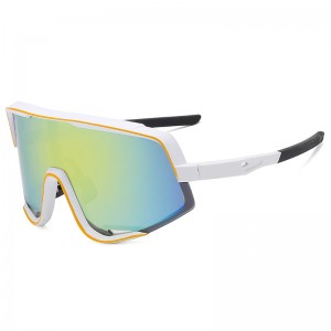 RUISEN'S Sports Lunettes de soleil de cyclisme en plein air à grande monture empilable pour femmes et hommes 8229