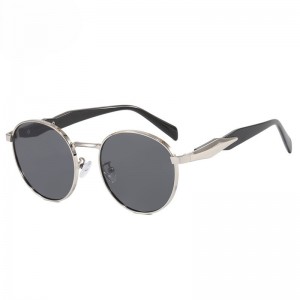 RUISEN’S Oval Frame Metal Sunglasses For Women   PLD-WS