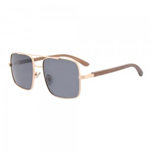 RUISEN'S New Wooden and Metal Sunglasses RS-LS5044