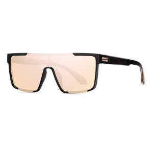 RUSEN'S Lunettes de soleil polarisantes une pièce à grande monture pour femme TR7543