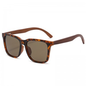 RUISEN'S Herren-Sonnenbrille aus polarisiertem, hellem Holz, 62620