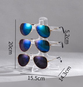 Estante de exhibición de gafas de sol múltiples de plástico desmontable de RUISEN RS-67