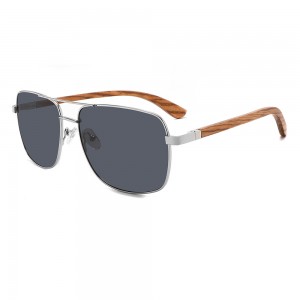 RUISEN'S New Classic Square Frame Wooden Sunglasses RS-1706