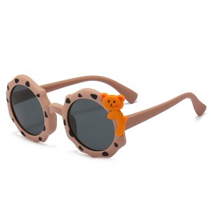 Lunettes de soleil polarisées de dessin animé de mode pour enfants de RUSEN'S RS-8063