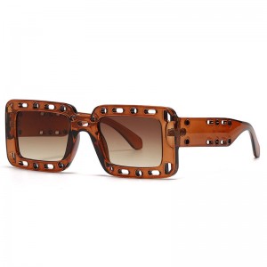 RUISEN'S Fashion Retro Box Hollow UV400 Augenschutz-Sonnenbrille 423