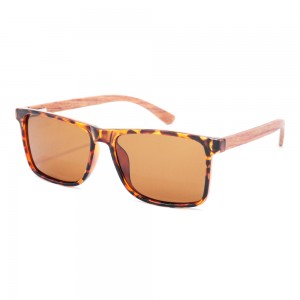 RUISEN’S New Fashion Square Frame Wooden Sunglasses RS-LS5022