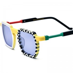 Gafas de sol cuadradas con placa de color personalizadas de RUISEN 19373T