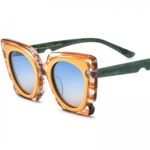 RUISEN'S Custom Plate Cat-Eye-Sonnenbrille 19353T