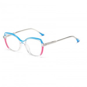 RUISEN’S Women’s Optical Mirror Small Frame Board Splicing Frame Can Be Matched with Myopia 1801