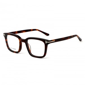 RUISEN’S Square Tortoiseshell Colored Board Myopia Lens Can Be Matched with Prescription Flat Lens 9949